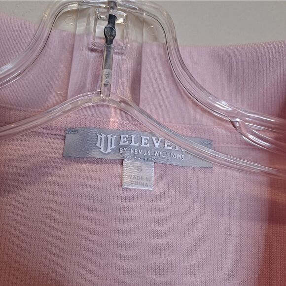 Eleven By  Williams Womens Baseline Pink Tennis Polo Crop Top Shirt NWT - Picture 5 of 7
